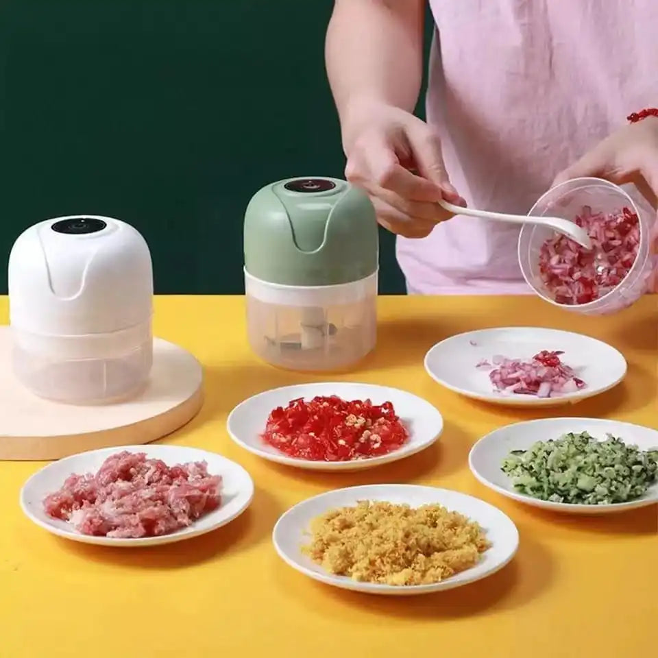 Mini Processador Elétrico - 3 Lâminas