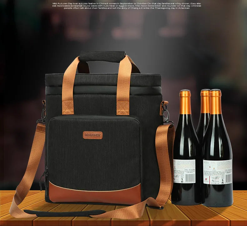 Bolsa Térmica Porta Vinhos e Taças - WineCarry