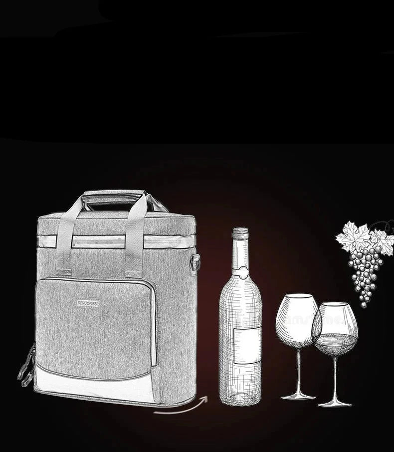 Bolsa Térmica Porta Vinhos e Taças - WineCarry