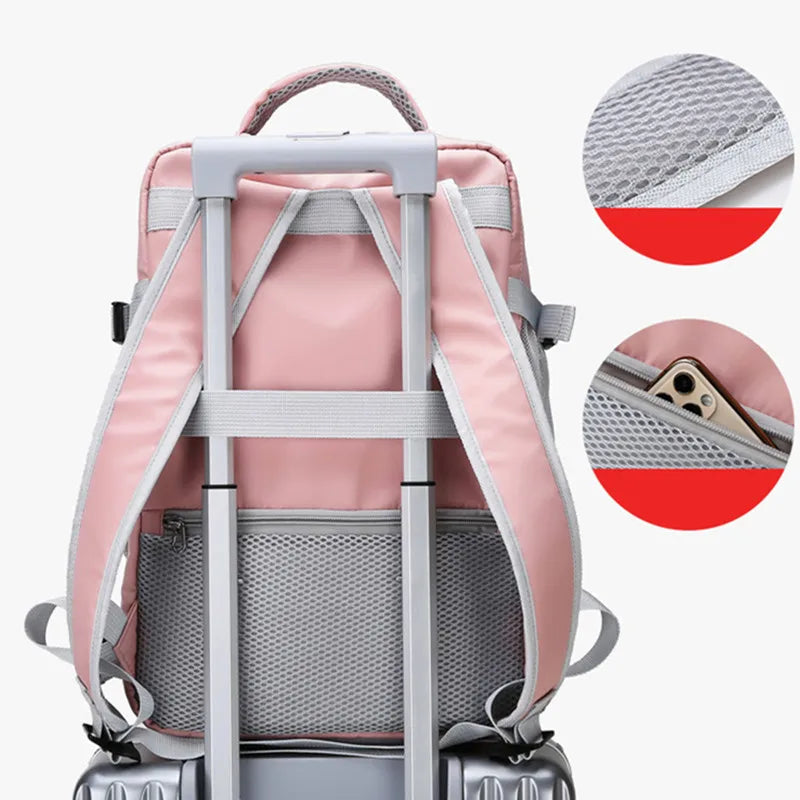 Mochila de Viagem Feminina Grande à Prova D'Água - AquaPack