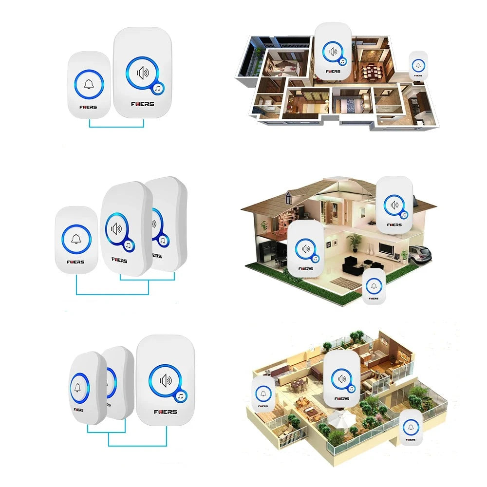 Campainha Inteligente Sem Fio Á prova D'Água - SmartWave