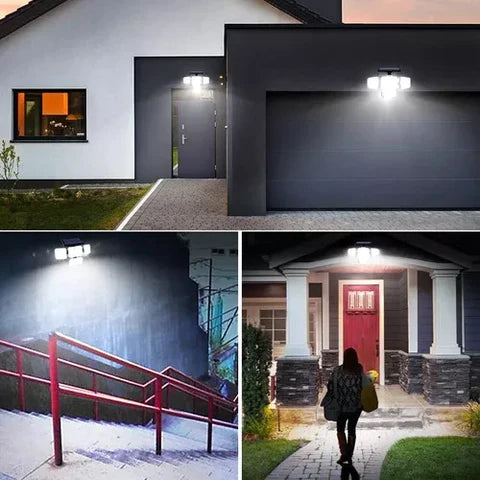 Refletor Led Solar Com 3 Cabeças 800W - EcoLight