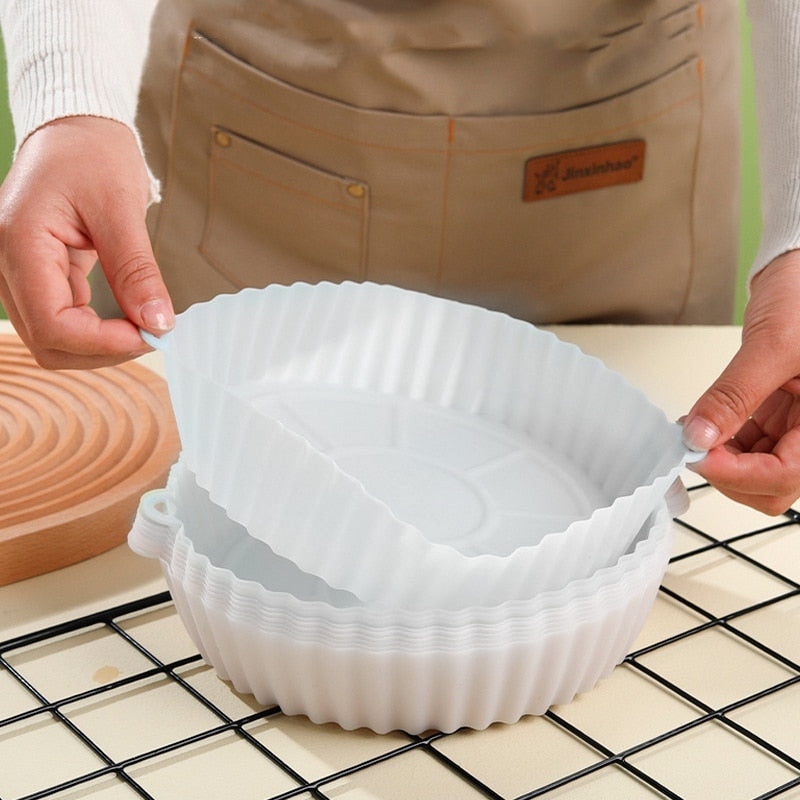 Forma de Silicone para Air Fryer e Micro-Ondas