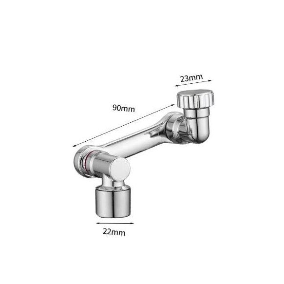 Extensor Universal Giratório em Inox Rotação de 1080°