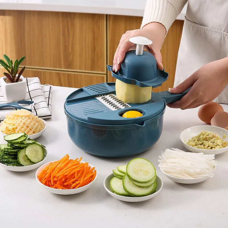 Cortador de Legumes e Vegetais Profissional 12 em 1