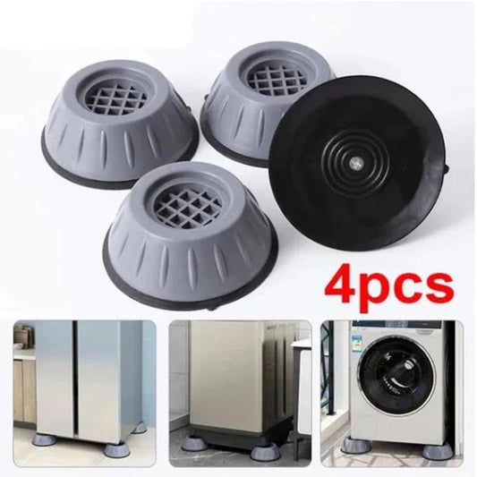 Kit com 4 Pés Anti Vibração Para Máquina de Lavar