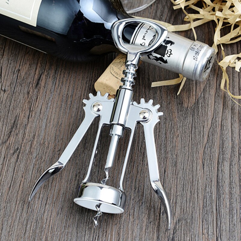 Saca Rolhas Com Abridor de Garrafas e Vinho Em Liga de Zinco
