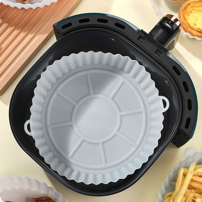 Forma de Silicone para Air Fryer e Micro-Ondas