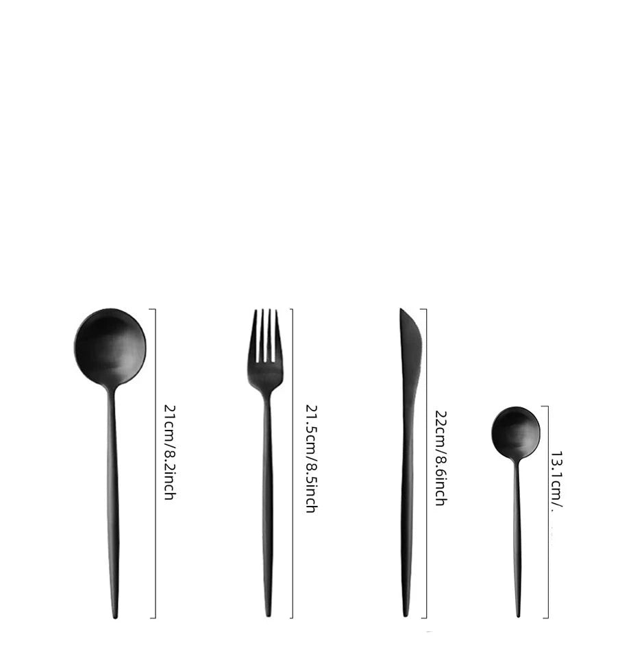 Jogo de Talheres Luxury em Inox 24 Peças