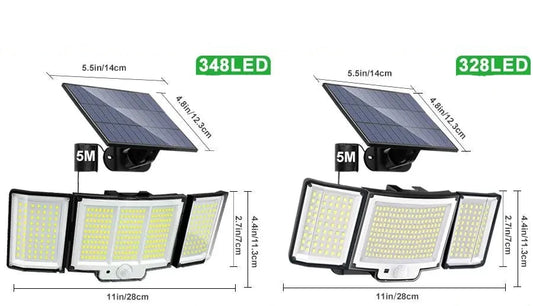 Refletor Led Solar Com 3 Cabeças 800W - EcoLight