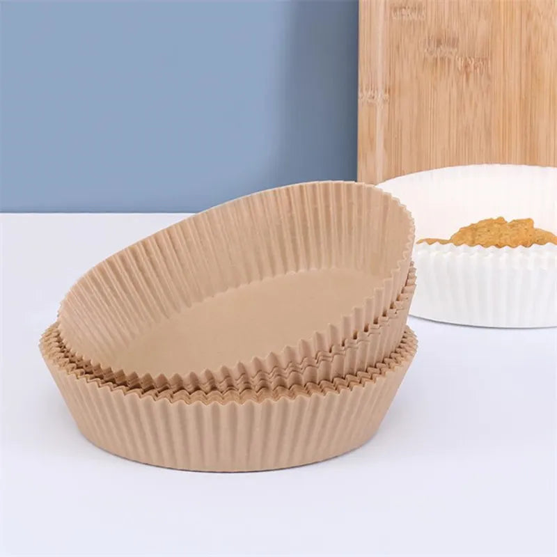 Forro de Papel Protetor Antiaderente para Air Fryer