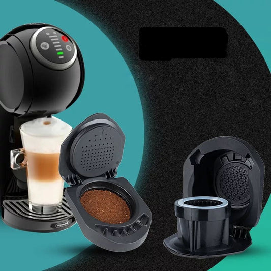 Adaptador de cápsula reutilizável para Dolce Gusto, Suporte para encher seu café em pó favorito compatível com Piccolo XS /Genio S
