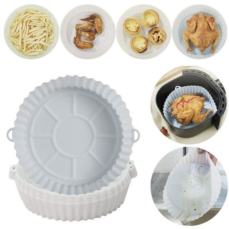 Forma de Silicone para Air Fryer e Micro-Ondas