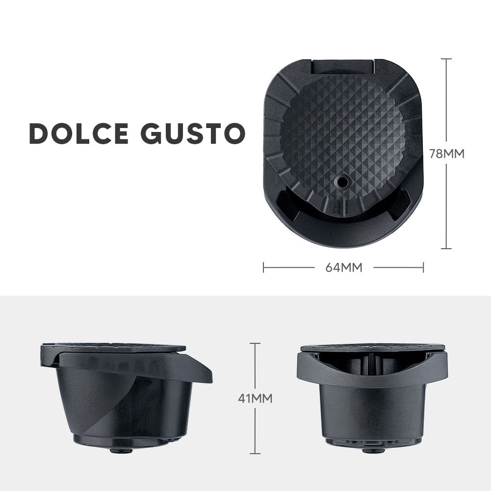 Adaptador de cápsula reutilizável para Dolce Gusto, Suporte para encher seu café em pó favorito compatível com Piccolo XS /Genio S
