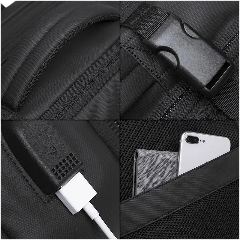 Bolsa de Viagem  Casual à Prova d'Água com Carregamento USB