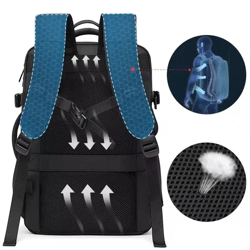 Bolsa de Viagem  Casual à Prova d'Água com Carregamento USB