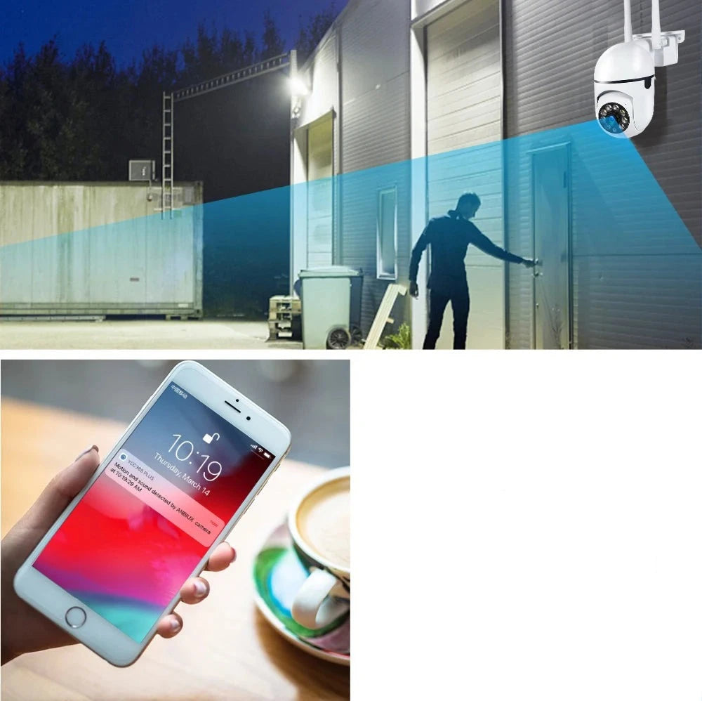 Câmera de Segurança Full HD Wi-Fi Inteligente 360