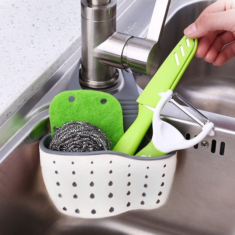 Utensílio de Cozinha Pia de Dupla Camada Saco Pendurado